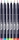 Markere caligrafice Fudenosuke Hard, 6 culori/set, Tombow
